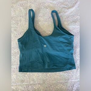 lululemon athletica Teal Green Scoop Neck Sports Tank